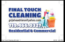 Final Touch Cleaning Services logo