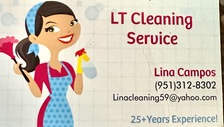 Logo for LT  Cleaning Service