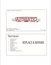 Avatar for AUTHENTIC DOOR AND DOCK INC