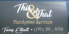 Logo for This & That Handyman Services