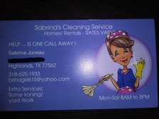 Avatar for Sabrina's Cleaning Services