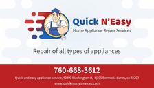 Avatar for Quick n' Easy Appliance Service, Inc.