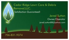 Cedar Ridge Lawn Care & Debris Removal, LLC logo