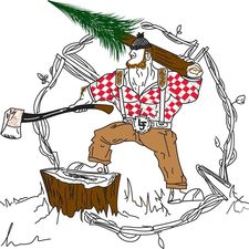 Lumberjack Joe's Tree Service logo