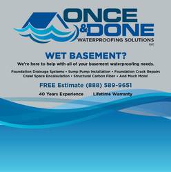 Once & Done Waterproofing Solutions, LLC logo