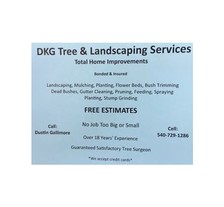 Logo for DKG Tree, Landscaping, and Home Improvements