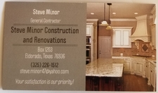 Logo for Steve Minor Construction and Renovations - Home Facebook