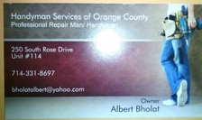 Handyman Services of Orange County - Unlicensed Contractor logo