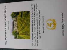 Pro Mower & Landscape Techs logo