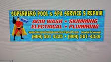 Superhero Pool and Spa Service logo
