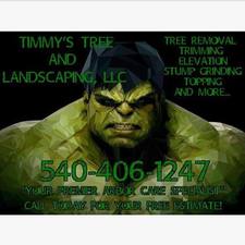 Timmy's Tree and Landscaping logo