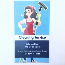 Logo for Julie and Sue's Cleaning Service