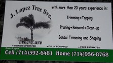 Logo for J. Lopez Tree Service