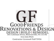Logo for Good Friends Renovation and Design
