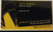 Logo for DeRosa's Custom Painting - Facebook