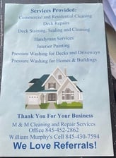 M&M Cleaning Service, Powerwash, and Repair logo