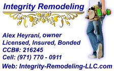 Logo for Integrity Remodeling LLC