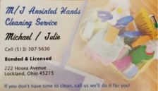 M/J Anointed Hands Cleaning Service logo