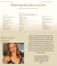 Logo for Perfectly Clean by Abbey