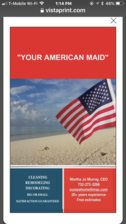 Logo for Your American Maid