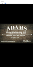 Avatar for Adams Affordable Fencing, LLC