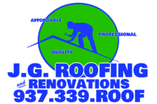 Logo for JG Roofing Co.