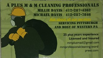 A Plus M&M Cleaning Professionals logo