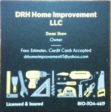 Logo for DRH Home Improvement, LLC