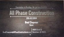 All Phase Construction logo