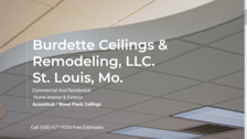 Logo for Burdette Ceilings & Remodeling