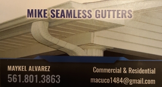 Mike's Seamless Gutters logo