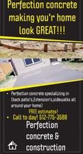 Logo for Perfection Concrete & Construction