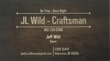 Avatar for JL Wild - Craftsman