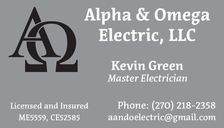 Logo for Alpha and Omega Electric, LLC