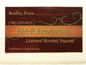 M & B Renovations logo