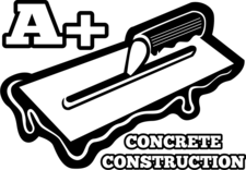 Logo for A+ Concrete Concrete Construction