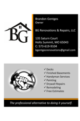 BG Renovations & Repairs, LLC logo