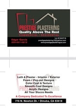 Logo for Prestige Plastering, Inc.