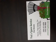 Pat's Lawn Service logo