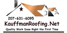 Logo for Kauffman Roofing