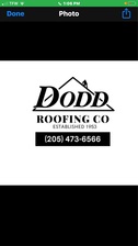 Logo for Dodd Roofing Company