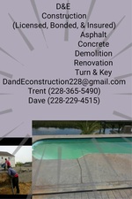 D&E Construction logo