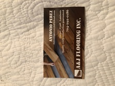 Logo for A&J flooring Facebook