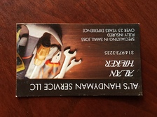 Logo for Al's Handyman Service