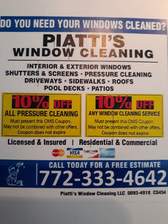 Piatti's Window Cleaning, LLC logo