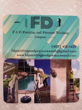 Logo for F & D Painting and Pressure Washing Company, LLC