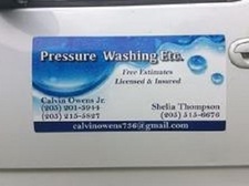 Logo for Pressure Washing, Etc.