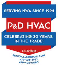 Logo for P&D HVAC