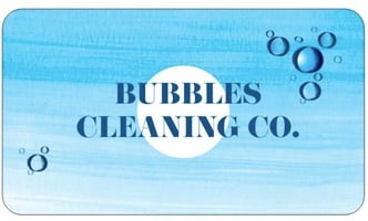 Bubbles Cleaning Co. logo