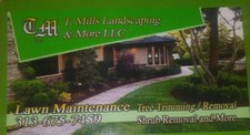 Logo for T. Mills Landscaping & More